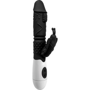 Rabb It - Vibrators voor vrouwen - Rabbit en Tarzan vibrator - Clitoris stimulator - G spot - Zwart