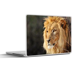 Laptop sticker - 13.3 inch - Leeuw - Profiel - Jacht - 31x22,5cm - Laptopstickers - Laptop skin - Cover