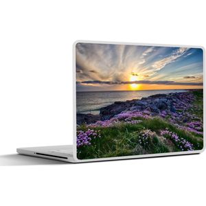 Laptop sticker - 10.1 inch - Zonsondergang in Tangasdale - 25x18cm - Laptopstickers - Laptop skin - Cover