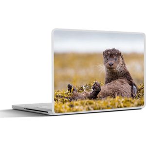 Laptop sticker - 14 inch - Schotse Otter - 32x5x23x5cm - Laptopstickers - Laptop skin - Cover
