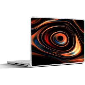 Laptop sticker - 10.1 inch - Close-up abstracte oliedruppels op het water - 25x18cm - Laptopstickers - Laptop skin - Cover