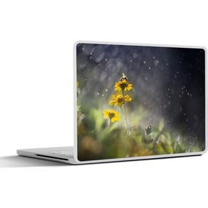 Laptop sticker - 12.3 inch - Bloemen - Bij - Regen - 30x22cm - Laptopstickers - Laptop skin - Cover