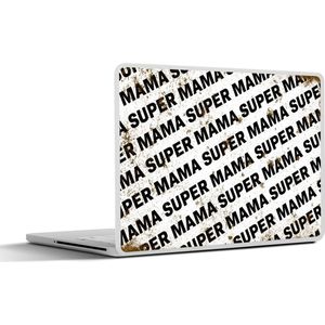 Laptop sticker - 11.6 inch - Super mama - Quotes - Spreuken - Mama - 30x21cm - Laptopstickers - Laptop skin - Cover