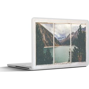 Laptop sticker - 11.6 inch - Doorkijk - Boom - Water - 30x21cm - Laptopstickers - Laptop skin - Cover