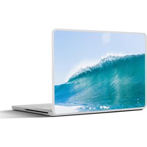 Laptop sticker - 11.6 inch - Zee - Golf - Blauw - 30x21cm - Laptopstickers - Laptop skin - Cover