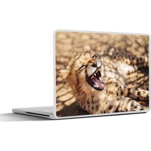 Laptop sticker - 11.6 inch - Cheetah - Dier - Close up - 30x21cm - Laptopstickers - Laptop skin - Cover