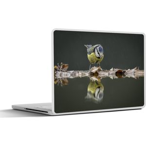 Laptop sticker - 12.3 inch - Vogel - Water - Reflectie - 30x22cm - Laptopstickers - Laptop skin - Cover