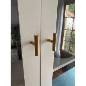 Meubelknop Goud - 50mm breed - Ronde moderne kastknop voor meubels - Ladegreep - deurknopjes