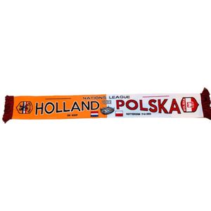 Holland oranje wedstrijdsjaal Nederland - Polen | De Kuip Rotterdam 11 juni 2022 | Nederlands Elftal | Nations League | Holland - Polska | voetbal supporter fan sjaal souvenir