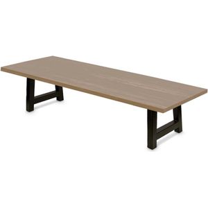 Haris Praag Eettafel – Tafel Rechthoek 180x90 cm – A poot 8x8 cm - Brons