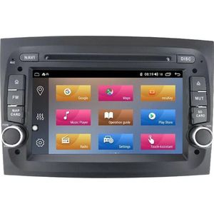 GRATIS CAMERA! Fiat Doblo 2015-2021 Android 10 navigatie 2+16GB CarPlay Bluetooth USB WiFi DVD speler