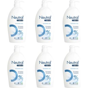 Neutral Showergel met Pomp! Voordeelverpakking 6 x 1000 ml