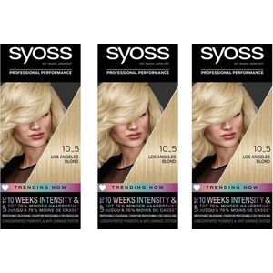3 X Syoss Colors Baseline 10-5 Los Angeles Blond