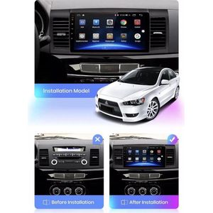 Mitsubishi Lancer (zonder Rockford) 2008-2012 Android 10 navigatie en multimediasysteem autoradio RDS Bluetooth USB WiFi 2+32GB