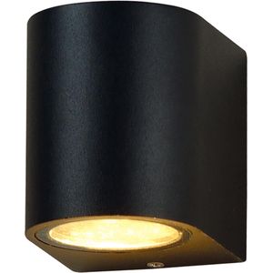 LED Tuinverlichting - Buitenlamp - Exotro Hoptron - GU10 Fitting - Rond - Mat Zwart - Aluminium