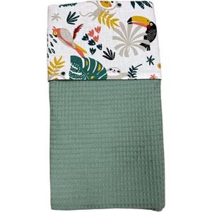 baby deken kinderwagen deken wieg deken oud groen jungle 60 x 90 cm
