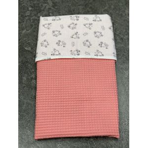 baby deken kinderwagen deken wieg deken koraal muisjes 60x90 cm