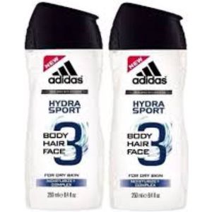 Adidas 3in1 Douchegel - Hydra Sport - 2 x 250 ml