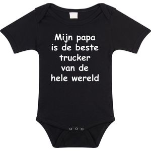 Rompertjes baby – mijn papa is de beste trucker van de wereld- baby kleding met tekst - kraamcadeau jongen meisje -maat 80