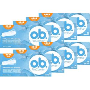 O.B. Tampons Pro Comfort Super - Voordeelverpakking 128 Stuks