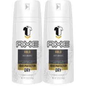 AXE Gold Dry Deodorant / Anti-Transpirant Spray - DUOPAK 2 x 150 ml