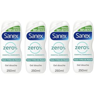 Sanex Zero % Normal Skin Douchegel - 4 x 250 ml