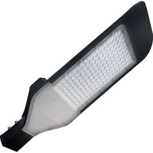 LED Straatlamp - Straatverlichting - Orny - 150W - Helder/Koud Wit 6400K - Waterdicht IP65 - Mat Zwart - Aluminium