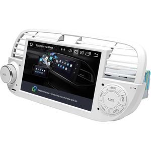 Fiat 500 2007-2015 Android 10 navigatie en multimediasysteem PX5 4+64GB WIT