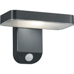 LED Solar Tuinverlichting - Wandlamp - Torna Escarino - Zonne-energie - Bewegingssensor - 4W - Mat Zwart - Kunststof