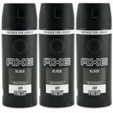 Axe - Black - Deodorant Body Spray - 3 Flessen - 150 ml