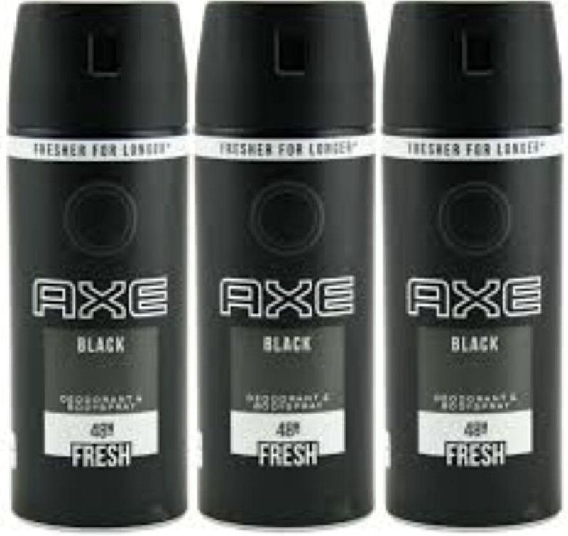 Axe - Black - Deodorant Body Spray - 3 Flessen - 150 ml