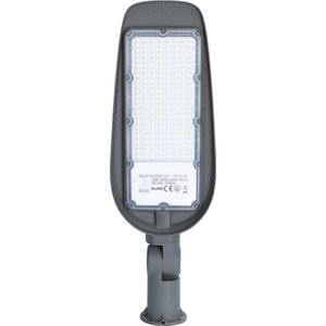 LED Straatlamp - Straatverlichting - Igia Animo - 150W - Helder/Koud Wit 6500K - Waterdicht IP65 - Mat Grijs - Aluminium