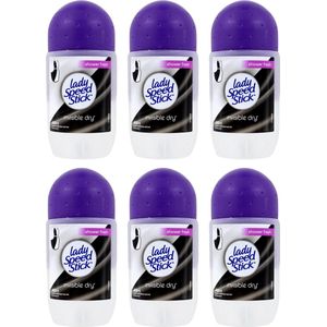 Lady Speed Deo Roller Invisible Dry – Shower Fresh - Voordeelverpakking 6 x 50 ml