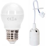 Verhuisfitting Set - E27 Fitting - Natuurlijk Wit 4000K - 10 Stuks - 10W