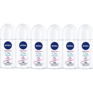 Nivea Deo Roller - Fresh Flower 6 x 50 ml
