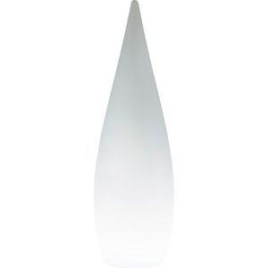 LED Tuinverlichting - Vloerlamp - Torna Palina - 4.5W - Warm Wit 3000K - RGBW - Dimbaar - Ovaal - Mat Wit - Kunststof