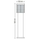 LED Tuinverlichting - Staande Buitenlamp - Palm 3 - E27 Fitting - Rond - RVS - Philips - SceneSwitch Filament 827 A60 - 1.6W-7.5W - Warm Wit 2200K-2700K - Dimbaar