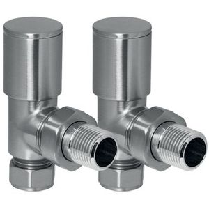 SSI Design - Radiatorkraan - RVS Gepolijst - Haaks