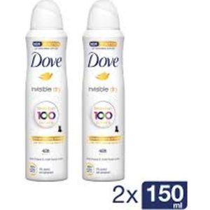 Dove Anti Perspirant Spray - Invisible Dry - 2 x 150 ml - Dames