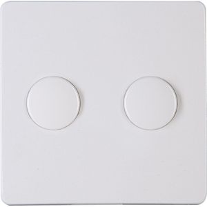 KOPP - Afdekplaat/Centraalplaat - Paris HK05 - DUO Dimmer - Arctic Glans Wit