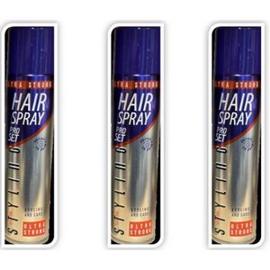 Proset Haarlak Ultra Sterk - Voordeelverpakking 3 x 250 ml