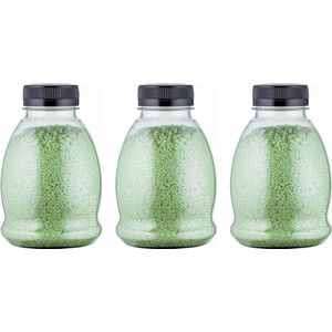 Badkaviaar Eucalyptus - 225 gram - Fles met zwarte dop - set van 3 stuks - bad parels voor in bad