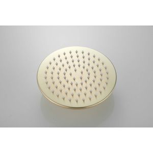 Saniclear Vision ronde douchekop 20cm messing geborsteld - goud mat
