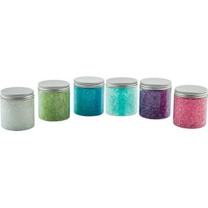 Claudius Badzout - 300 gram - set van 6 verschillende geuren: Relaxing Moment, Eucalyptus, Opium, Hamam, Lavendel en rozen