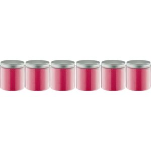 Scrubzout Fruity melon - 300 gram - Pot met aluminium deksel - set van 6 stuks - Hydraterende Lichaamsscrub