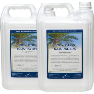 Bodylotion Natural Spa 5 Liter - set van 2 stuks - navulling - Voordeelverpakking
