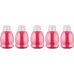 Scrubzout Fruity Melon - 375 gram - Fles met transparante dop - set van 5 stuks - Hydraterende Lichaamsscrub