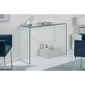 Design Glazen Bureau zoals Sidetable  100 cm Transparant Glas