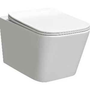 Kerra Tinos randloos toilet met softclose zitting wit