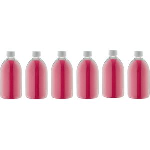 Scrubzout Fruity Melon 650 gram - Fles met witte dop- set van 6 stuks - Hydraterende Lichaamsscrub